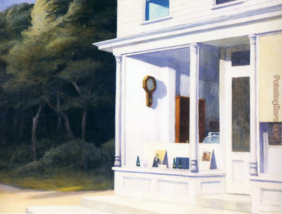 Seven A.M. painting - Edward Hopper Seven A.M. art painting